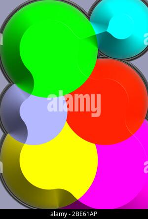 Pattern for text circles in different colors. Background image. Ball. Sphere Place for text. Vector image. Poster. Booklet. Stock Vector