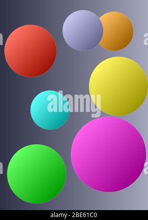 Pattern for text circles in different colors. Background image. Ball. Sphere Place for text. Vector image. Poster. Booklet. Stock Vector