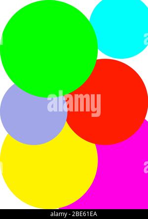Pattern for text circles in different colors. Background image. Ball. Sphere Place for text. Vector image. Poster. Booklet. Stock Vector