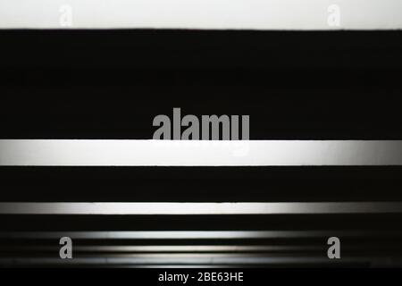 Black and white stripes of different size, background Stock Photo