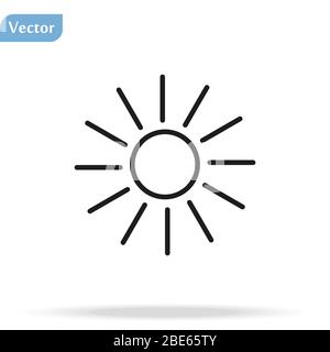 Brightness Icon, Intensity Setting Vector Art Illustration Stock Vector