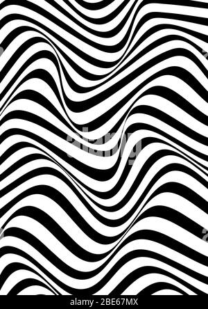 Black and white striped background. Vector illustration Stock Vector