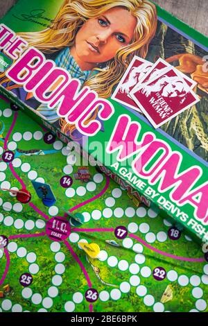 Box and playing board for The Bionic Woman board game, by Denys Fisher ...