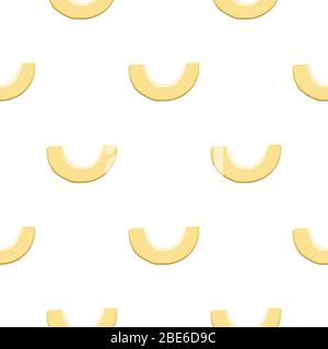 Illustration on theme big colored seamless melon, bright fruit pattern for seal. Fruit pattern consisting of beautiful seamless repeat melon. Simple c Stock Vector