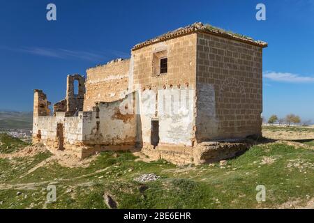 hermitage Via sacra in ruins in Osuna, seville. Spain Stock Photo