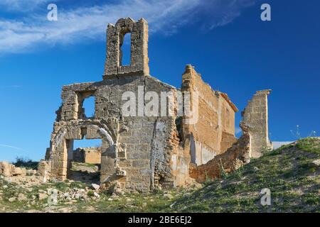 hermitage Via sacra in ruins in Osuna, seville. Spain Stock Photo