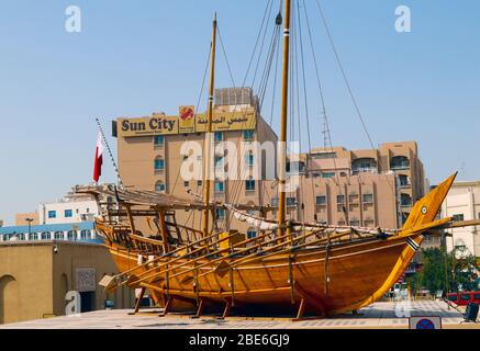 Traditional arabic Dhow, Dubai Stock Photo