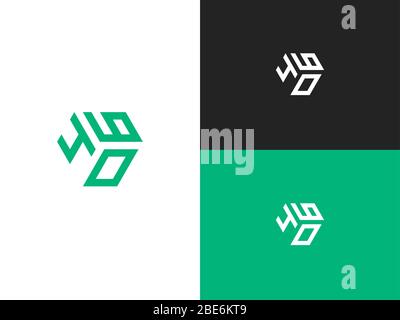 Combined number 460, vector element of the icon template. Set of numbers can be used as a city birthday or as a sports number for competitions. Simple Stock Vector