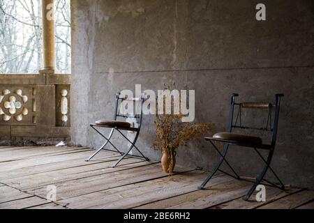 Two empty chairs Stock Photo