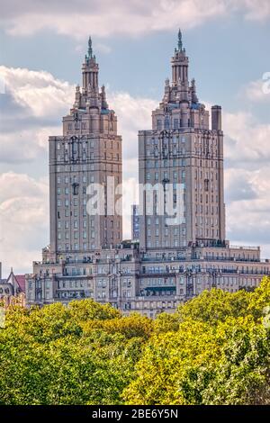 San Remo building view from the Central Park, New York Stock Photo