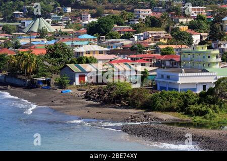 Port of Roseau,Dominica,Caribbean Stock Photo