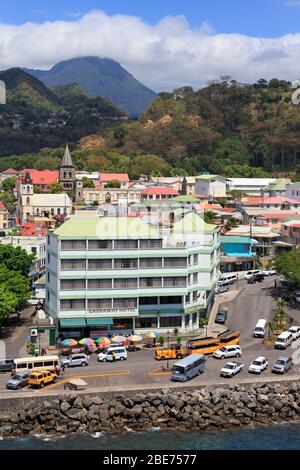 Downtown Roseau,Dominica,Caribbean Stock Photo