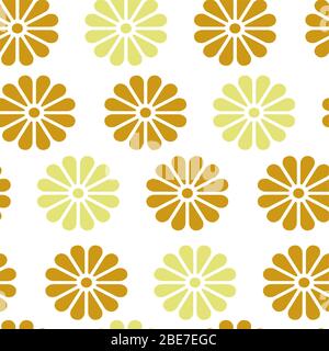 This is a illustration of Chrysanthemum crest Japanese style pattern Stock Vector
