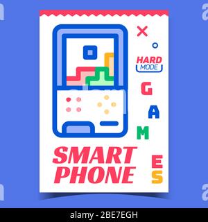 Smart Phone Creative Advertising Banner Vector Stock Vector