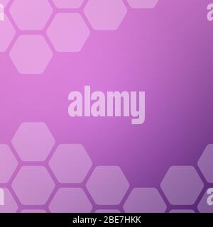 Abstract purple background with hexagons. Web blank card design. Vector illustration. Stock Vector