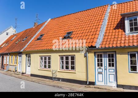 Little old houses in the historic center of Tonder, Denmark Stock Photo