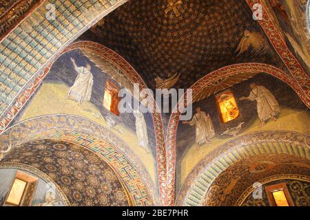 Italy. Ravenna. Mausoleum of Galla Placidia. Roman building.425-430. Exterior. Stock Photo