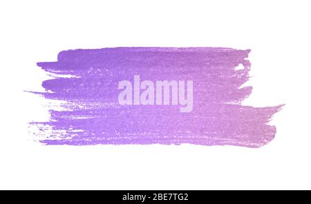 Abstract purple watercolor stain on white background for your design Stock Photo