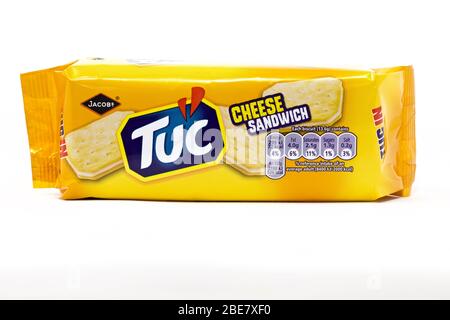 Tuc Cheese Sandwich Stock Photo