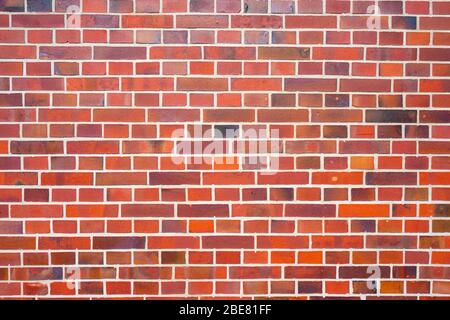 Background from a clean red brick wall Stock Photo
