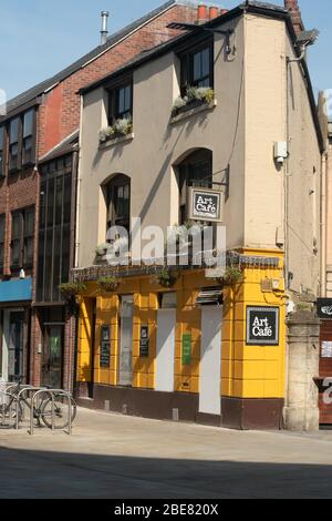 The popular Art Cafe in Bonn Square, Oxford, Oxfordshire, UK. Stock Photo