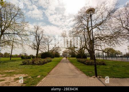 Chalkwell Park, recreational park, Chalkwell, Southend-on-Sea, Essex, UK. Stock Photo