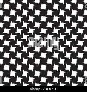 Abstract seamless twisted square pattern background Stock Vector
