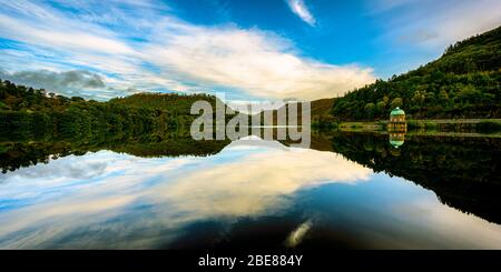 Garreg-ddu Reservoir in the Elan valley Stock Photo