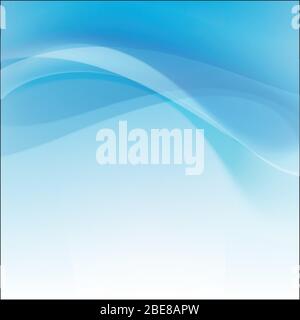 Abstract background Light blue curve and wave element  vector illustration Stock Vector