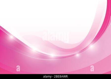 Abstract background pink curve and wave element vector illustration Stock Vector