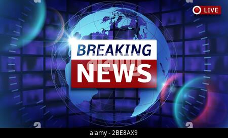 Live Breaking News Abstract Background Vector Illustration Stock Vector Image Art Alamy