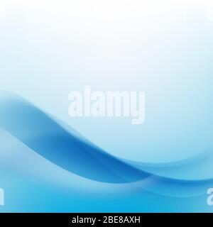Abstract background Light blue curve and wave element  vector illustration Stock Vector