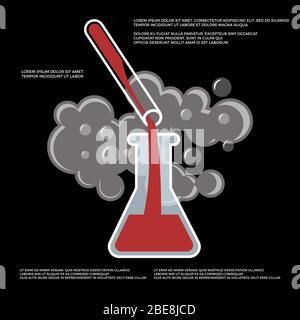 chemistry science poster icon vector illustration design Stock Vector ...