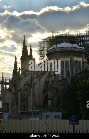 Notre-Dame of Paris after the drama Stock Photo
