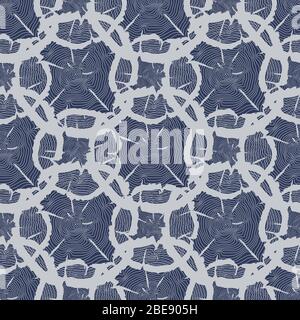 Tree growth rings seamless pattern - abstract nature seamless texture. Vector illustration Stock Vector