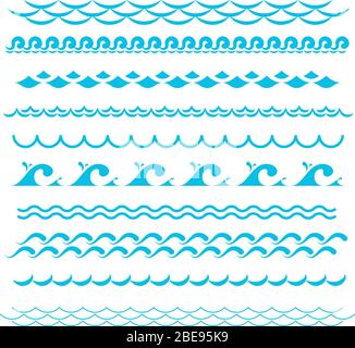 Water Splash. Simple flat vector illustration of blue water splash ...