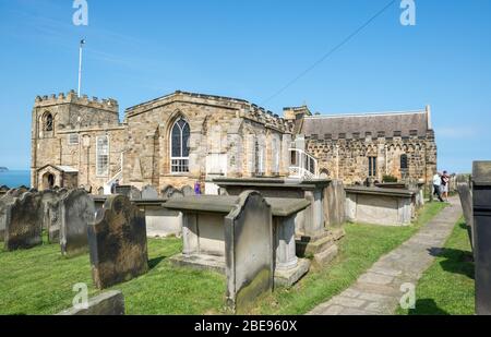 St. Mary's Church in Whitby on a sunny spring afternoon Stock Photo