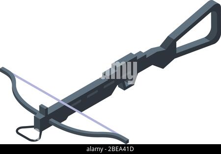 Sport crossbow icon, isometric style Stock Vector