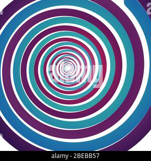 Abstract background with colorful psyhodelic spirals. Motion color swirl, vector illustration Stock Vector