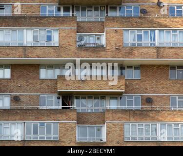 Dawson's Heights modernist housing estate, East Dulwich, London SE22 ...