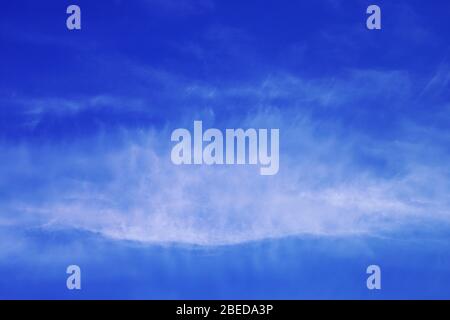 Sea or sky Awesome cloudy blue sky that may look like waves Stock Photo