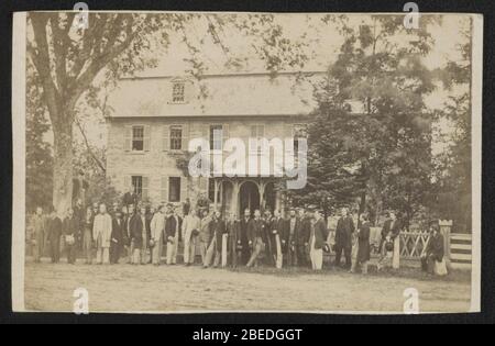 Harriet Beecher Stowe's house, Andover, Mass. - Yeaw & Co., No. 166 Essex Street, Lawrence, Mass. ; A. Yeaw, M.H. Lufkin. Stock Photo