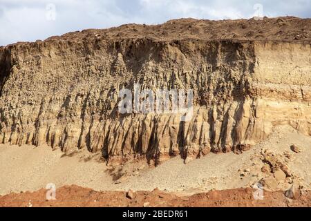open pit mine. quarry geological exposure
