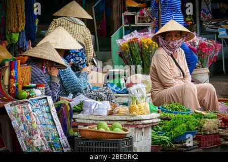 Street Market Stall, How Ann, Vietnam Stock Photo