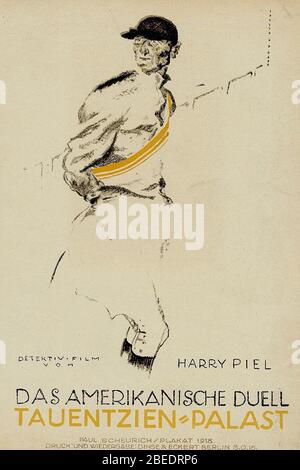Harry Piel - Das amerikanische Duell, 1918. Stock Photo