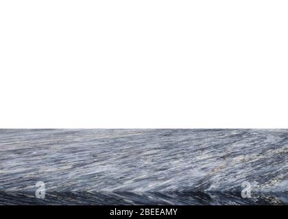 Marble table top striped on white background Stock Photo