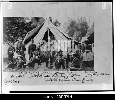 Headquarters Fifth Army Corps, Harrison's Landing, James River, Va Stock Photo