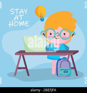 https://l450v.alamy.com/450v/2befjfa/education-online-student-boy-studying-with-computer-in-desk-and-backpack-vector-illustration-2befjfa.jpg