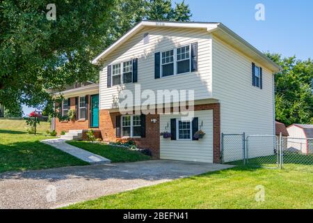 Middle class home in Midwest America Stock Photo