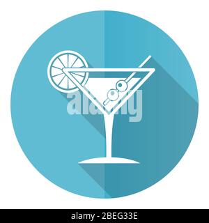 Tropical drink, alcohol, bar, martini in glass illustration in eps 10 Stock Vector
